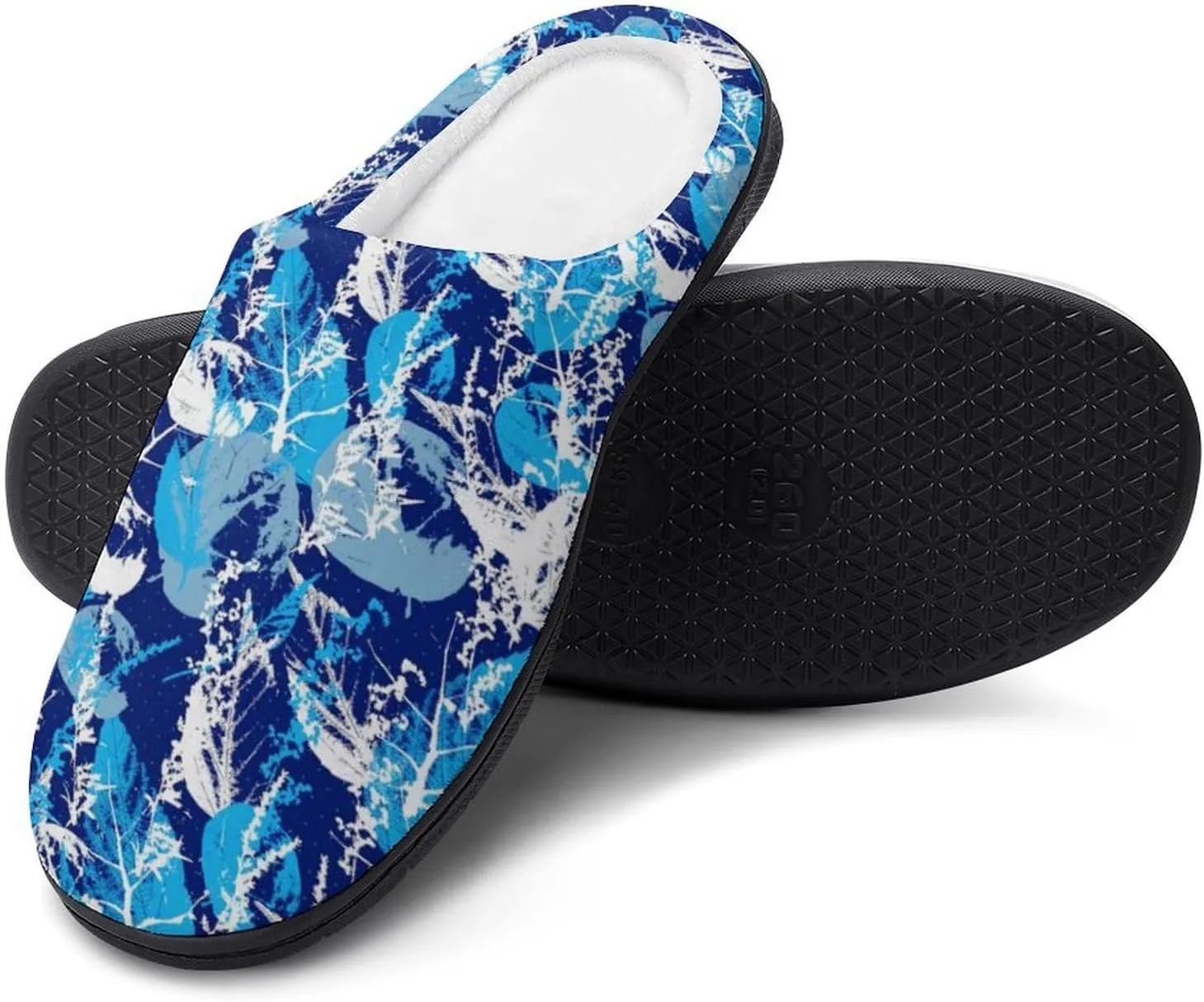 Womens Memory Foam Slippers Soft Bedroom Slip-On Shoes Mens Halloween Slippers Cotton House Slippers Indoor Outdoor