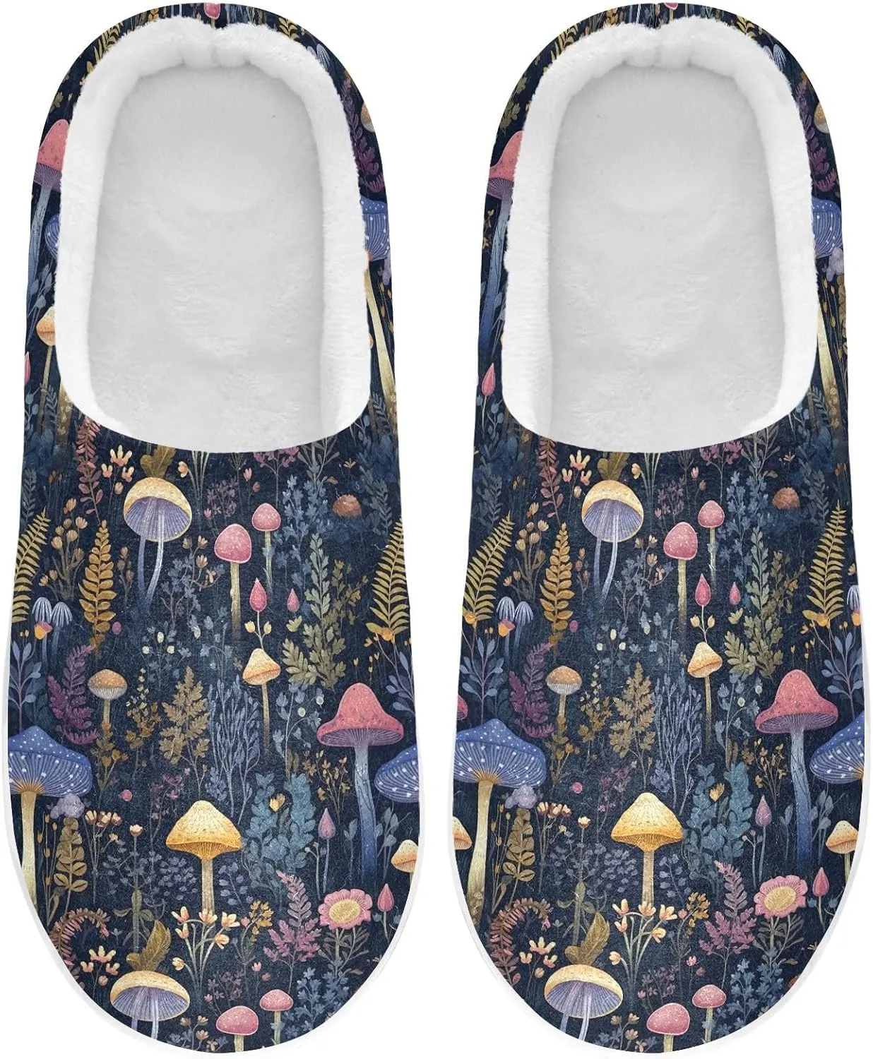 Women's Men's Slippers Memory Foam Fluffy Fuzzy Slipper Fleece Comfy Warm Slip On Winter Bedroom House Shoes for Outdoor Indoor Travel