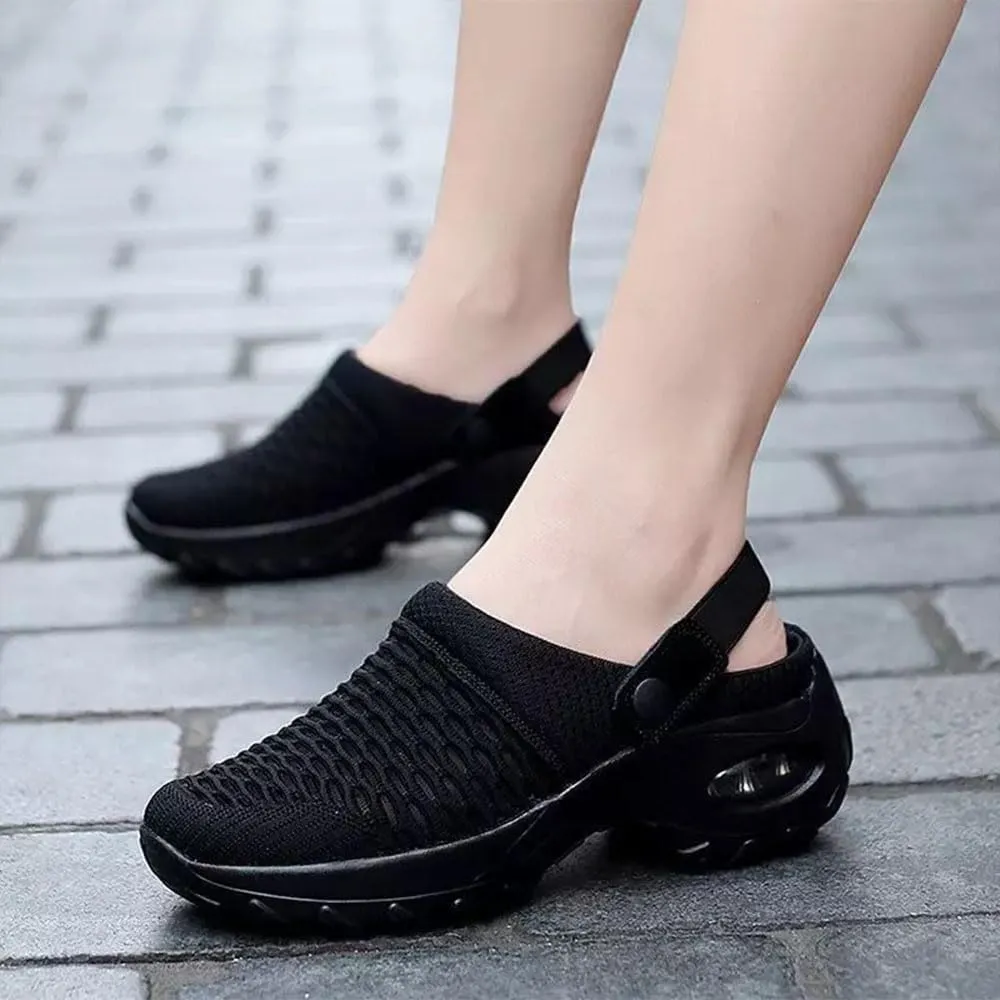 Women's Orthopedic Clogs with Air Cushion Support, Slip on Lightweight Beach Shoes Outdoor Slippers Walking Shoes