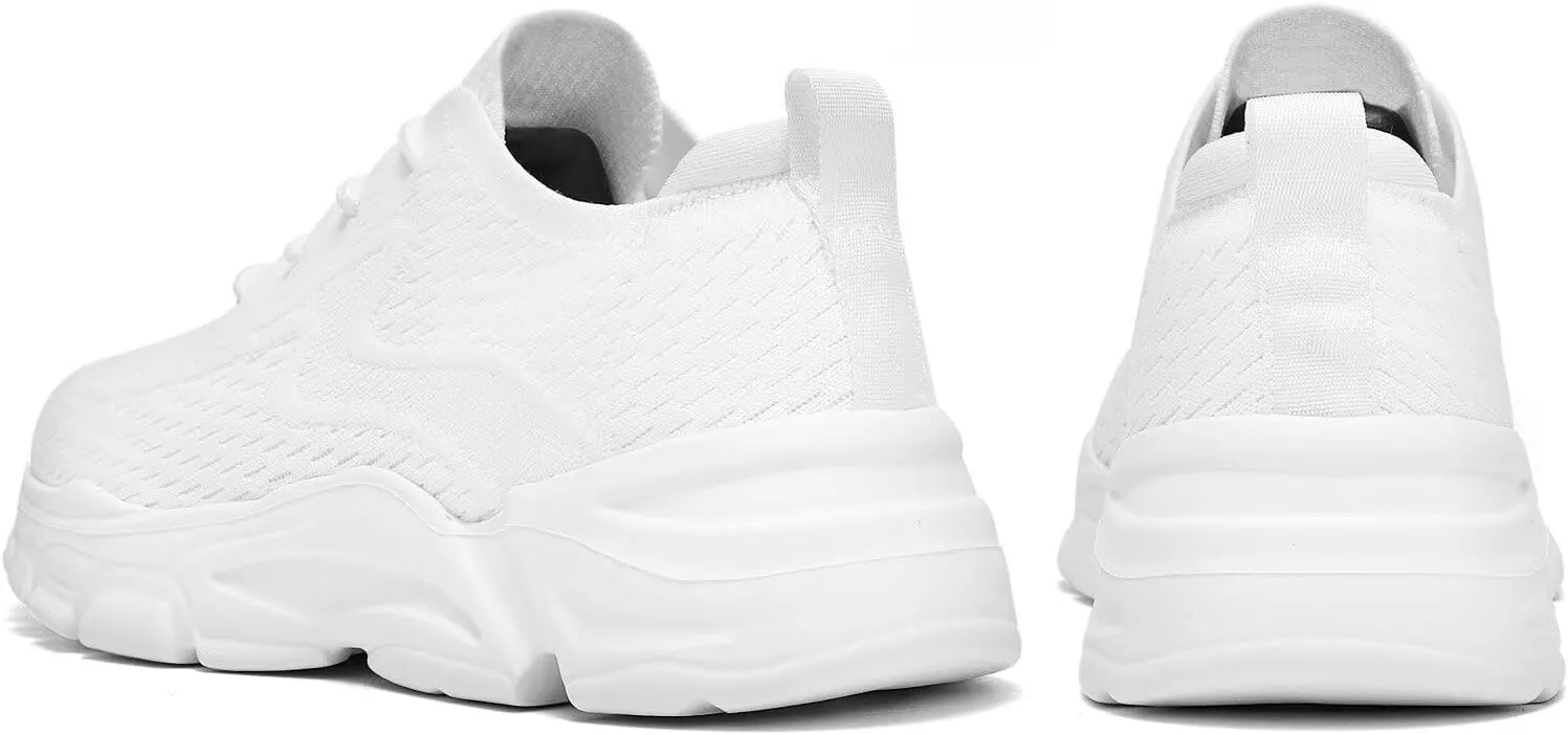 Womens Running Shoes Slip-on Walking Tennis Sneakers Lightweight Breathable Casual Soft Sole Mesh Workout Sports Shoes