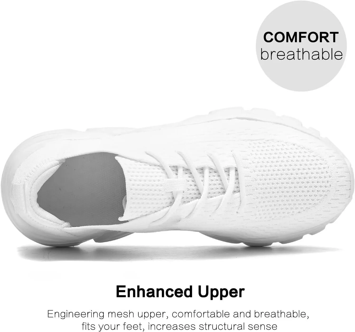 Womens Running Shoes Slip-on Walking Tennis Sneakers Lightweight Breathable Casual Soft Sole Mesh Workout Sports Shoes