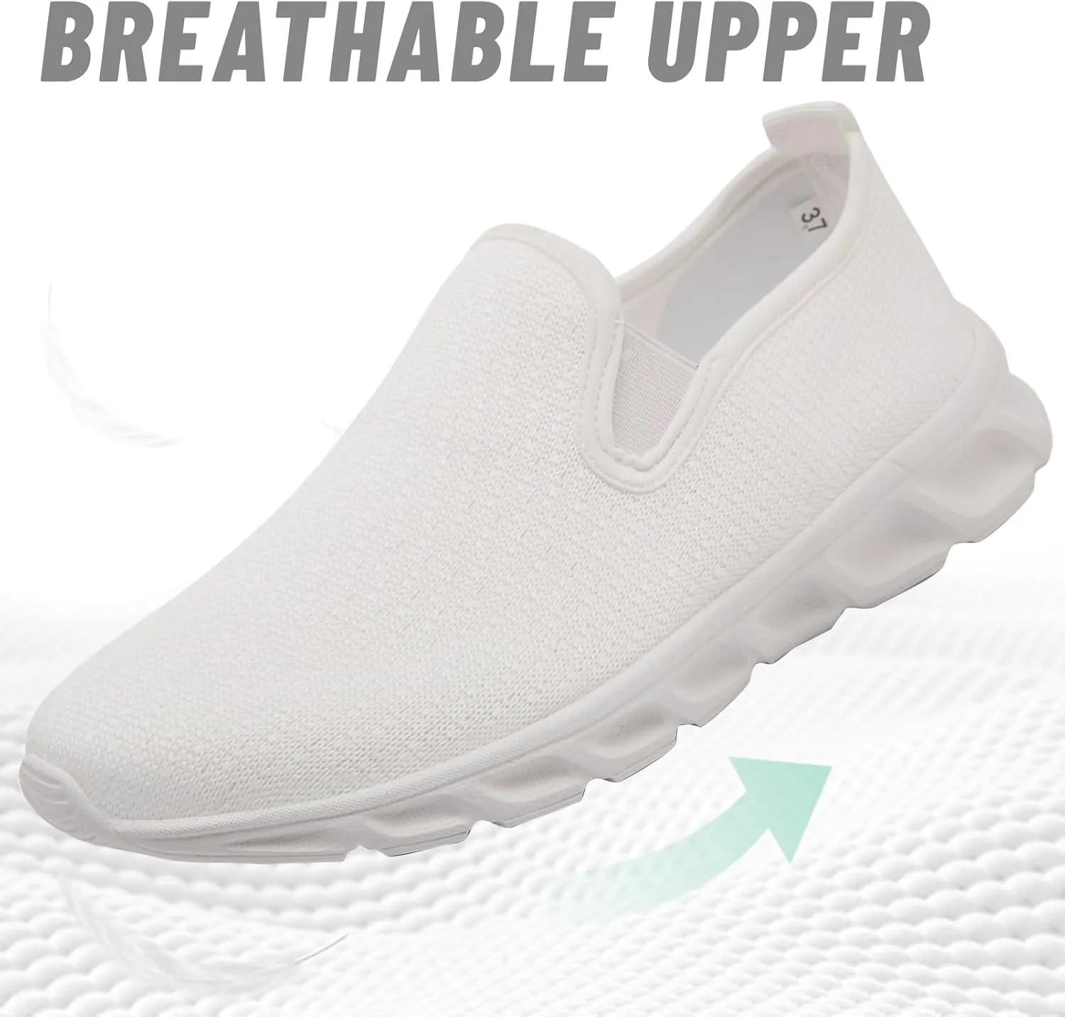 Womens Running Tennis Walking Gym Slip on Shoes Athletic Sneakers Workout Fitness Hiking Shoe