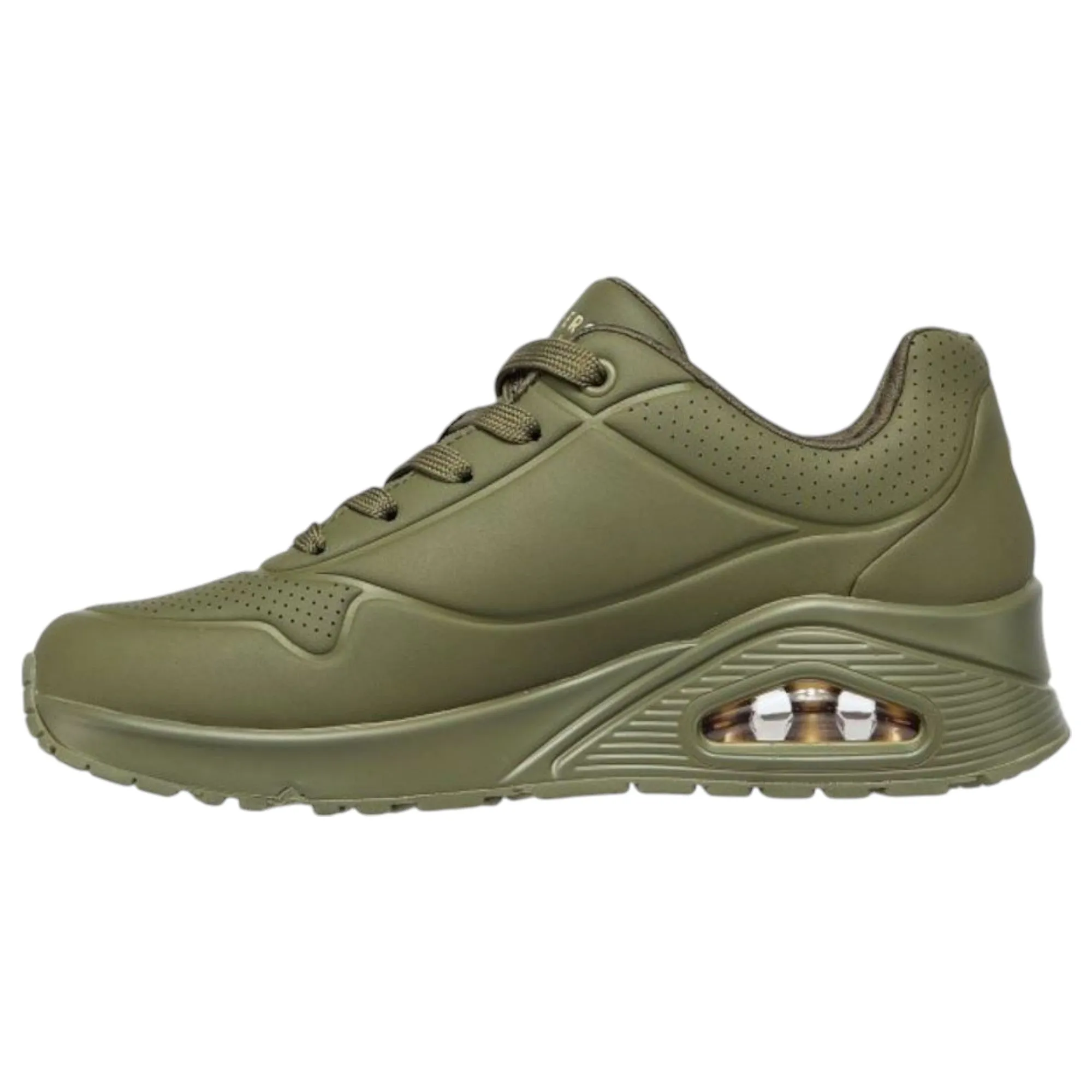 Womens Skechers Uno - Stand On Air Shoes Olive