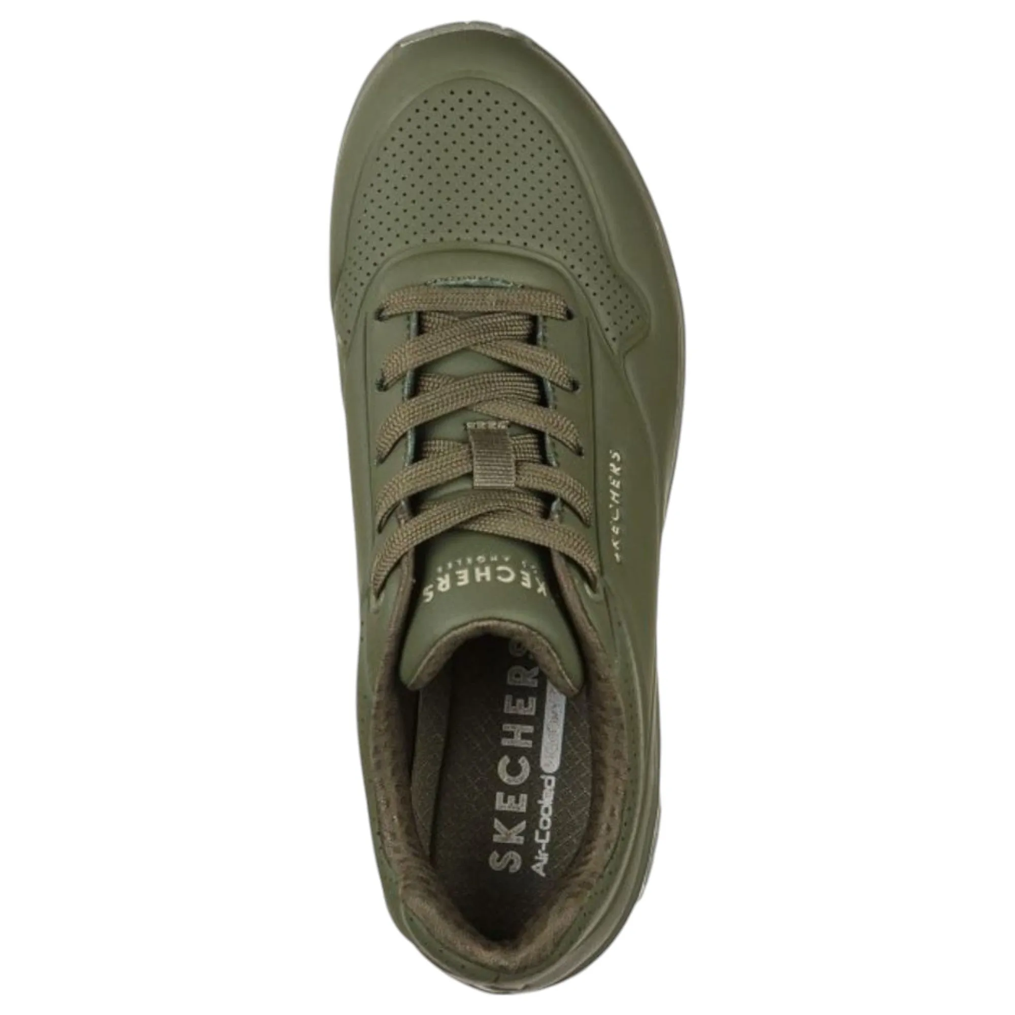 Womens Skechers Uno - Stand On Air Shoes Olive