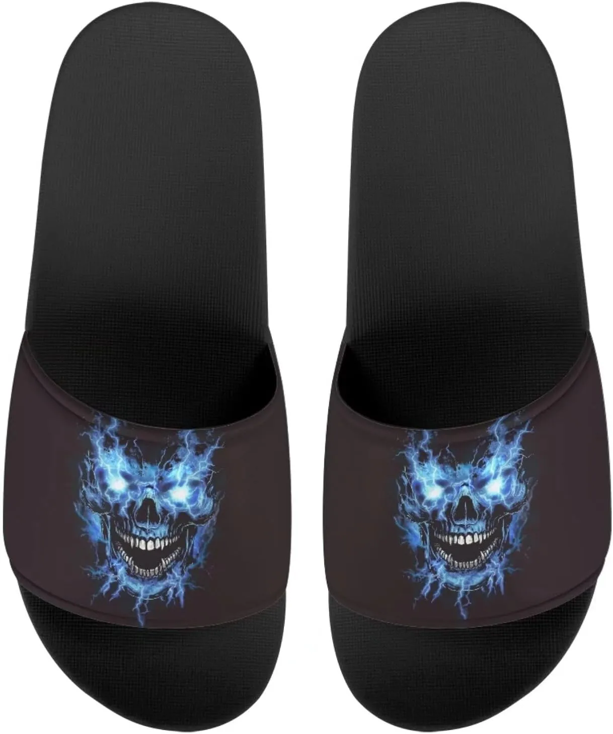 Womens Slide Sandals Single Band Sandals Slippers Open Toe Flat Sandals House Shower Shoes