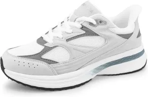Women’s Slip On Retro Shoes Breathable Mesh Lightweight Tennis Sneakers for Athletic Walking Gym Workout