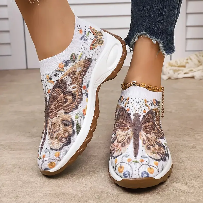Women's Slip-On Sneakers - Breathable, EVA Sole, All-Season