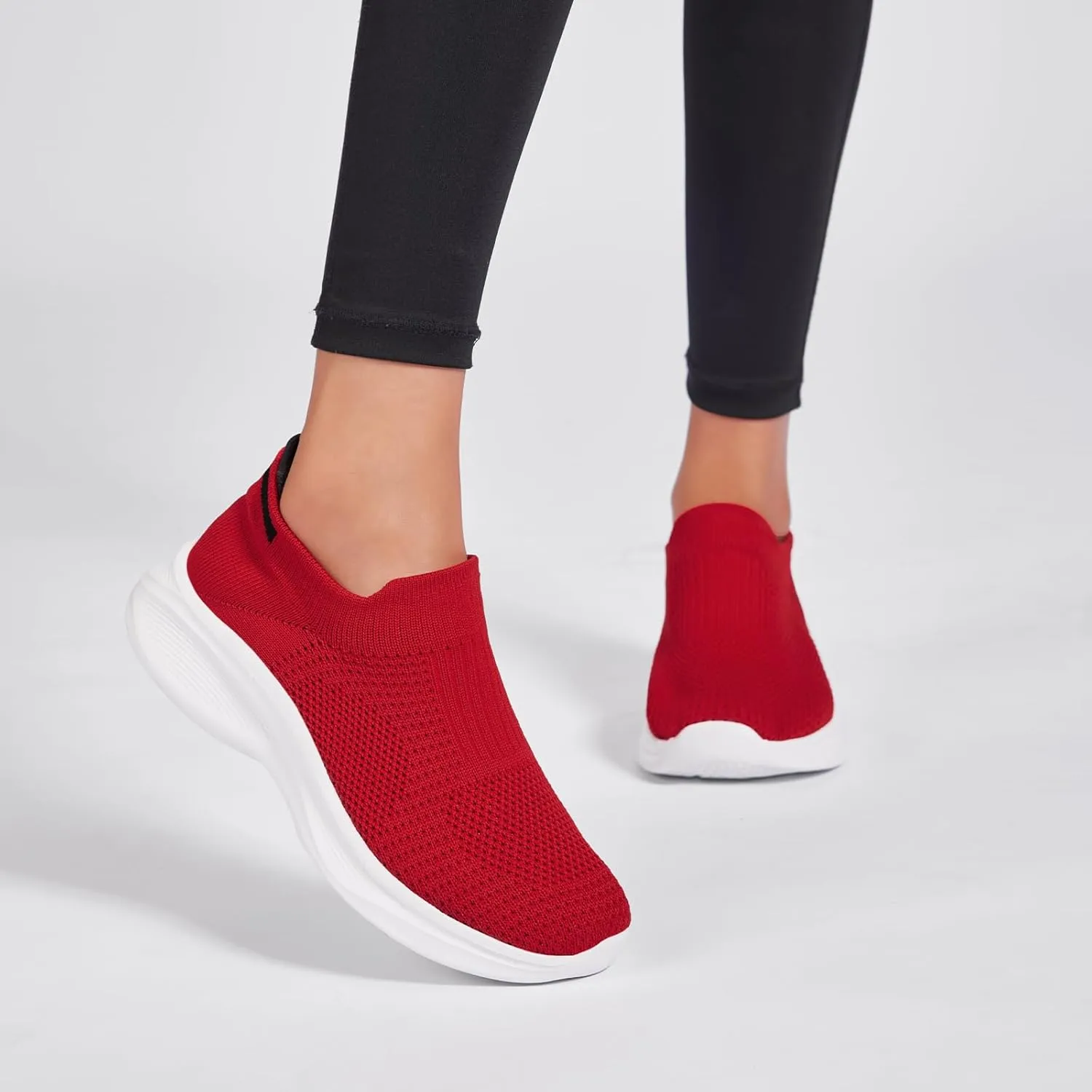 Women’s Slip on Walking Shoes Breathable Comfort Lightweight Sock Shoe Non Slip Work Shoes Fashion Running Tennis Sneakers