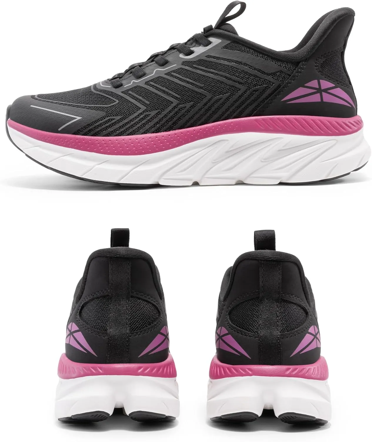 Women's Slip On Walking Shoes Running Comfortable Tennis Breathable Non Slip Athletic Gym Workout Cross Training Fashion Sneakers