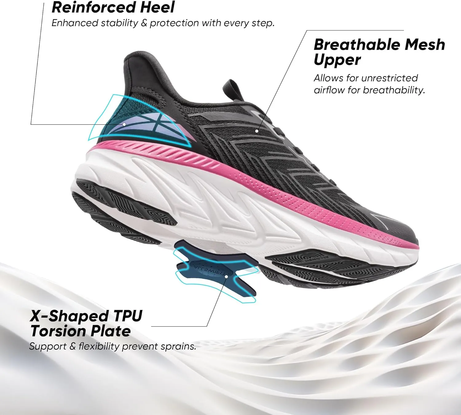 Women's Slip On Walking Shoes Running Comfortable Tennis Breathable Non Slip Athletic Gym Workout Cross Training Fashion Sneakers