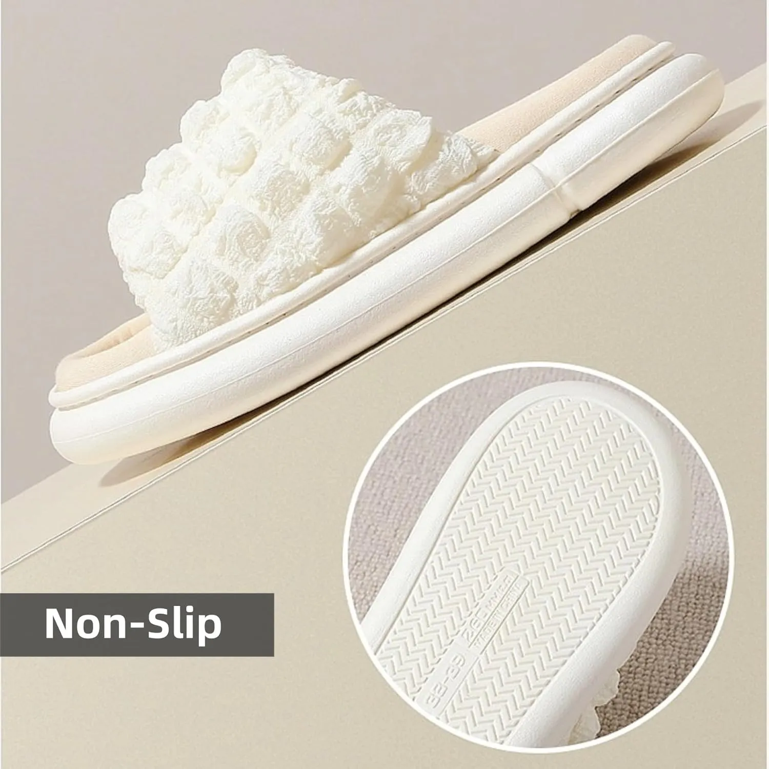 Women's Slippers for Indoor Linen Lightweight Cozy Soft Non Slip Slippers Flooring Anti Slip Household Slippers Home Slippers Bedroom Shoes Slippers