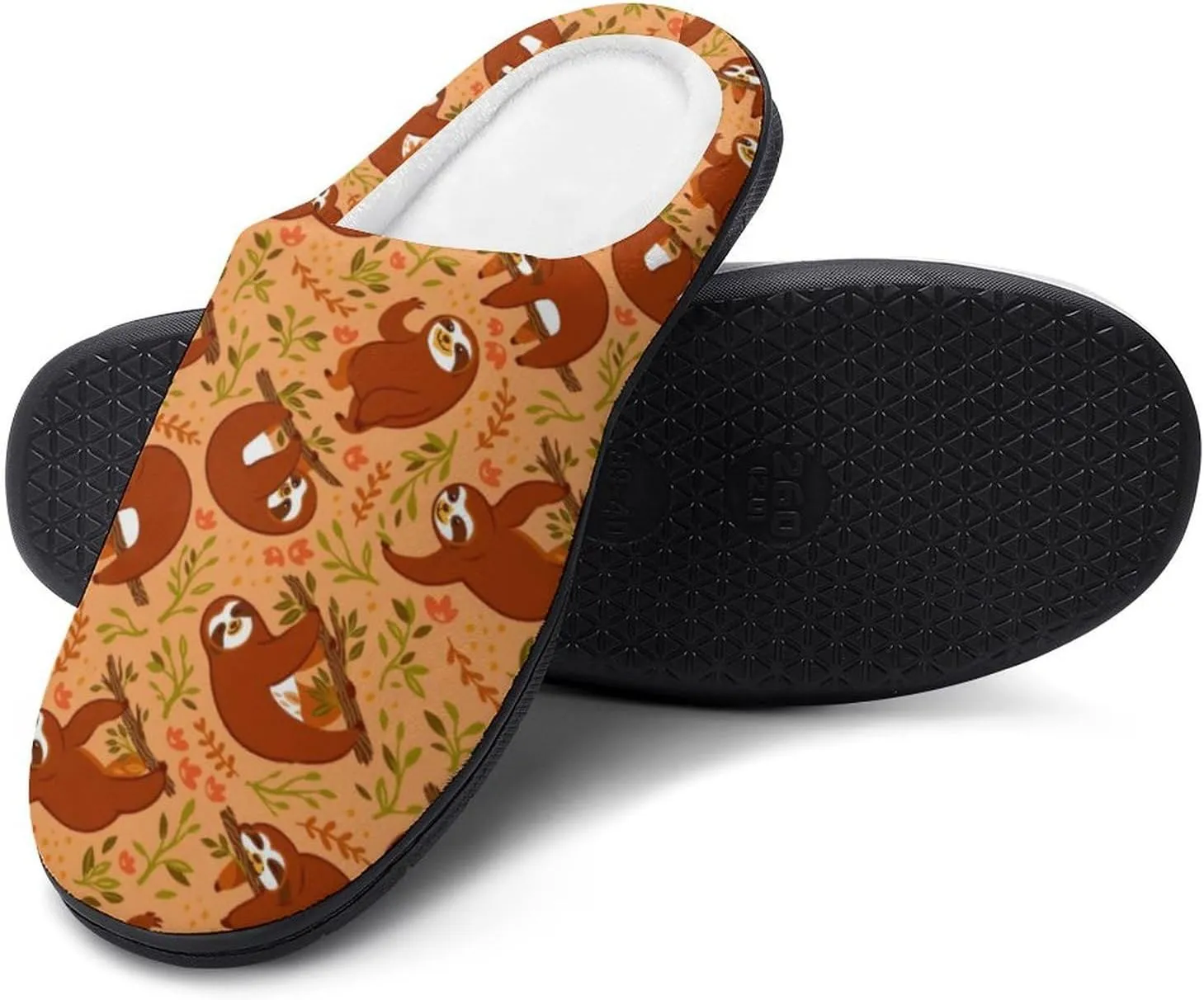 Womens Slippers Soft Bedroom Slip-On Shoes Men's Halloween Cute Ghosts Slippers Cotton House Slippers Indoor Outdoor