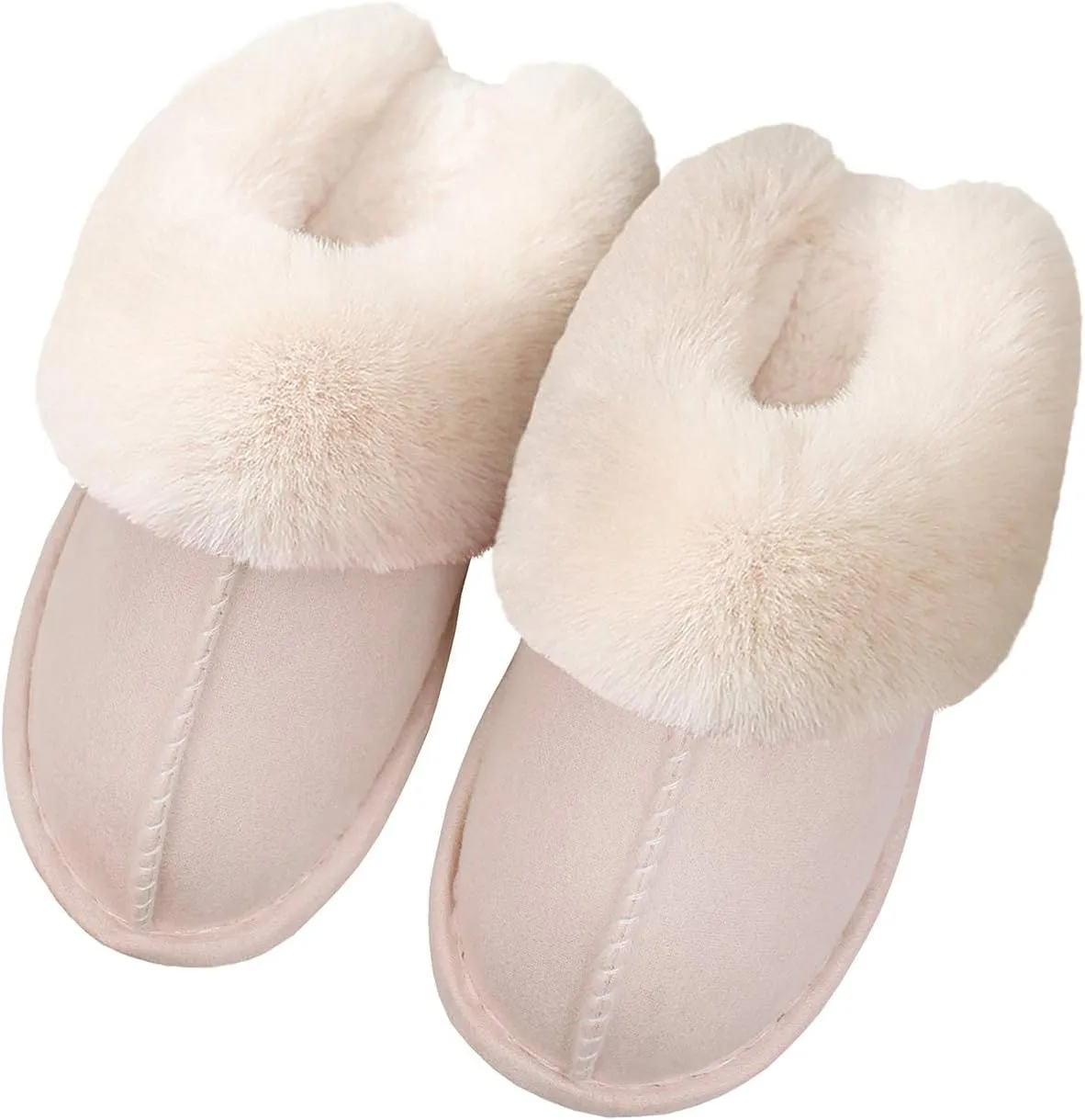 Women's Slippers Soft Plush Winter Warm House Shoes Slip on Memory Foam Fluffy Fur Slippers