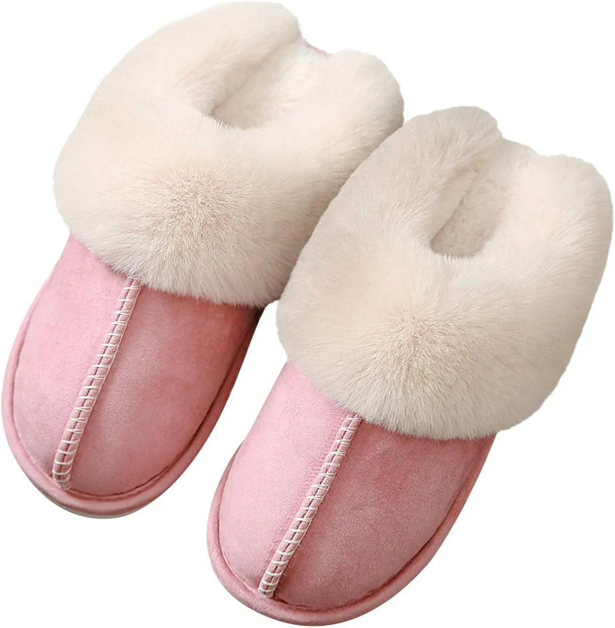 Women's Slippers Soft Plush Winter Warm House Shoes Slip on Memory Foam Fluffy Fur Slippers