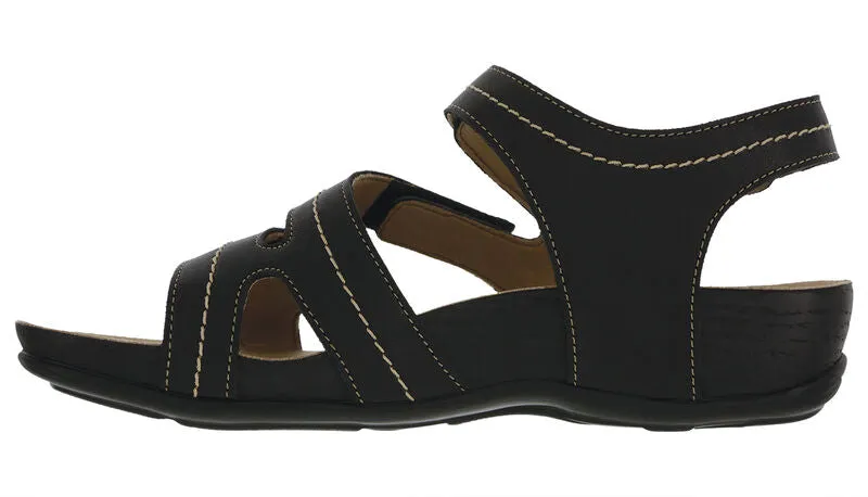 Women's Swerve Sandal in Black