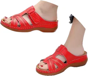 Womens Walking Sandals Comfortable Slip On Sandals Open Toe Breathable 2025 Summer Beach Vacation Casual Shoes