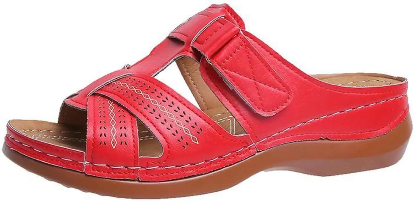 Womens Walking Sandals Comfortable Slip On Sandals Open Toe Breathable 2025 Summer Beach Vacation Casual Shoes