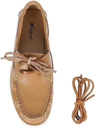 XAPPEAL Palmer - Women's Closed Toe Leather Lace-Up Boat Shoes
