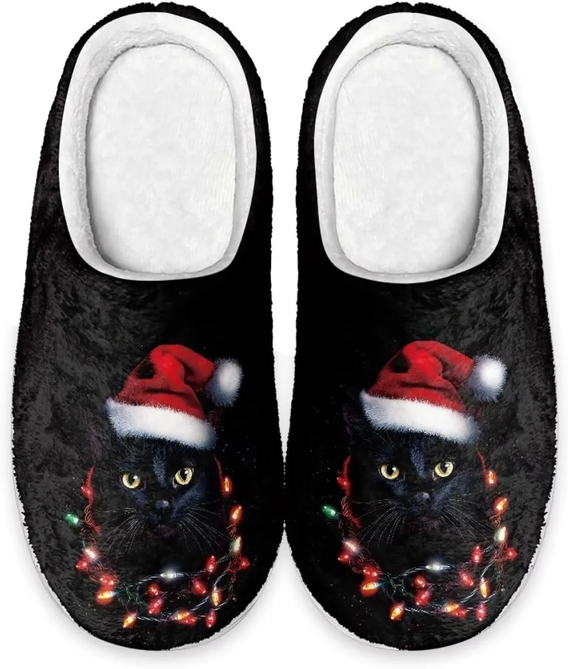 Xoenoiee Warm Slippers for Men Women Soft Comy House Slippers Lightweight Slip-On Fluffy Bedroom Home Shoes