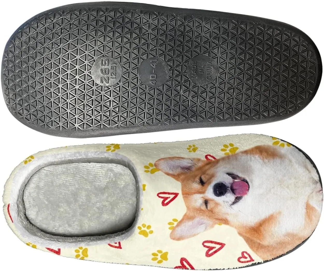 Xoenoiee Warm Slippers for Men Women Soft Comy House Slippers Lightweight Slip-On Fluffy Bedroom Home Shoes