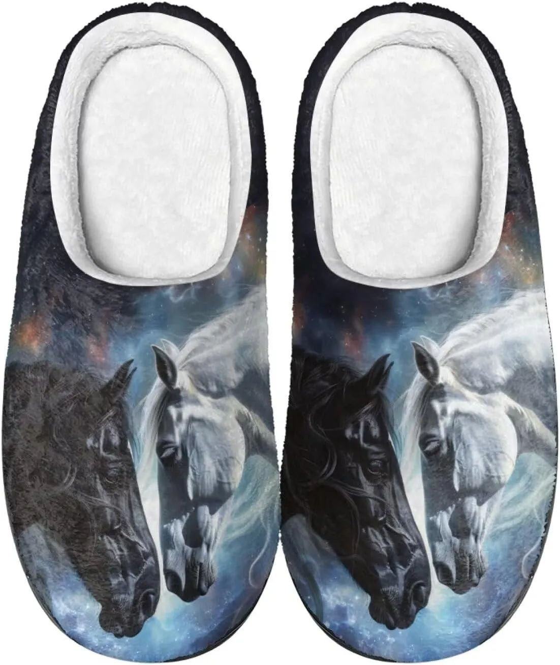 Xpyiqun Slippers Women Men Slip On House Shoes Fuzzy Warm Winter Slippers Size 4-12