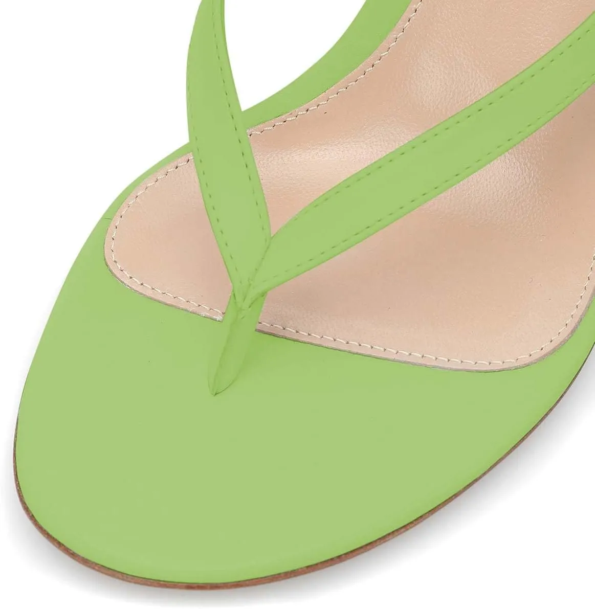 XYD Women Classic Thong Sandals Mid Heel Flip Flops Open Toe Daily Wearing Slippers Slip On Dress Party Shoes