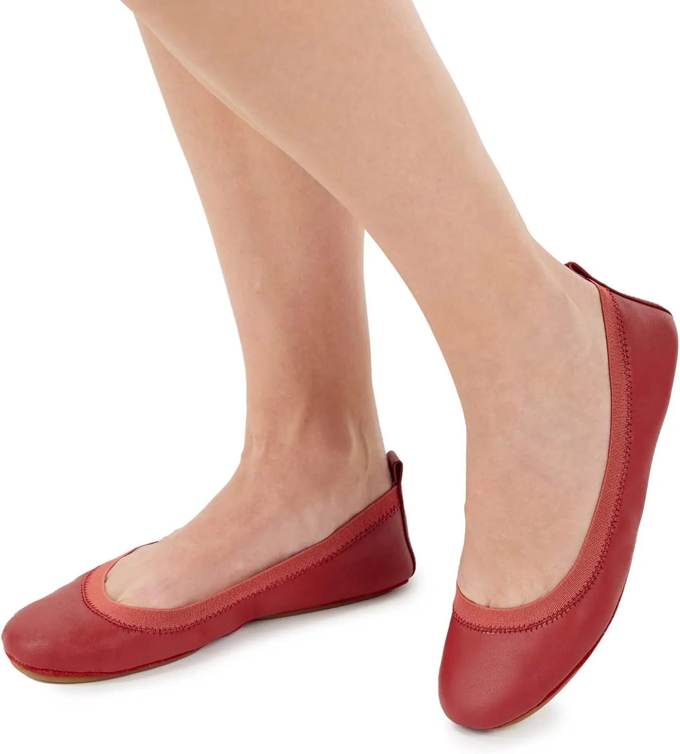 Yosi Samra Samara Womens Classic Leather Foldable Ballet Flat