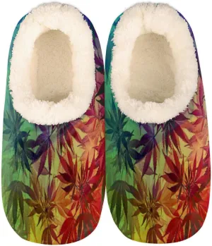 Yzrwebo Slippers for Women Men Indoor Non-Slip Slippers Socks Warm Comfy Soft House Slippers Bedroom Fuzzy Plush Lined House Shoes