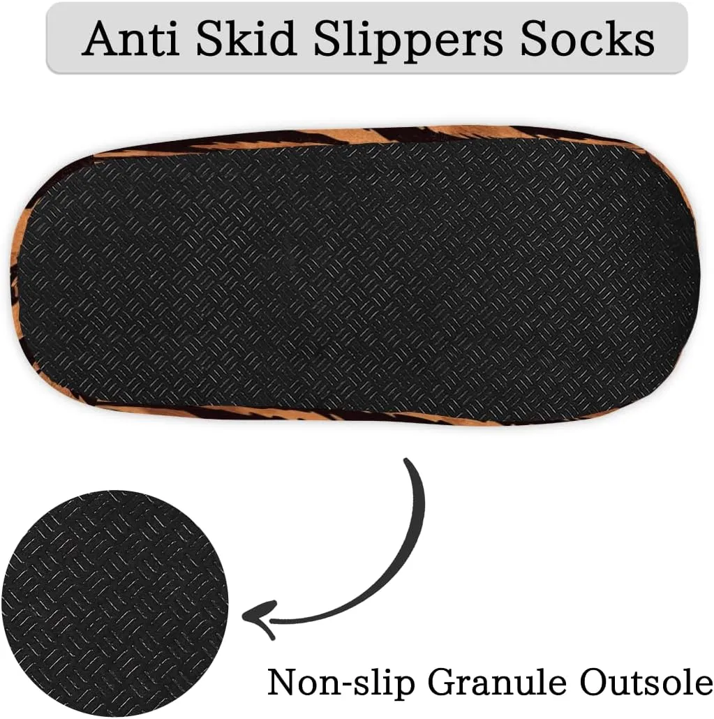 Yzrwebo Slippers for Women Men Indoor Non-Slip Slippers Socks Warm Comfy Soft House Slippers Bedroom Fuzzy Plush Lined House Shoes
