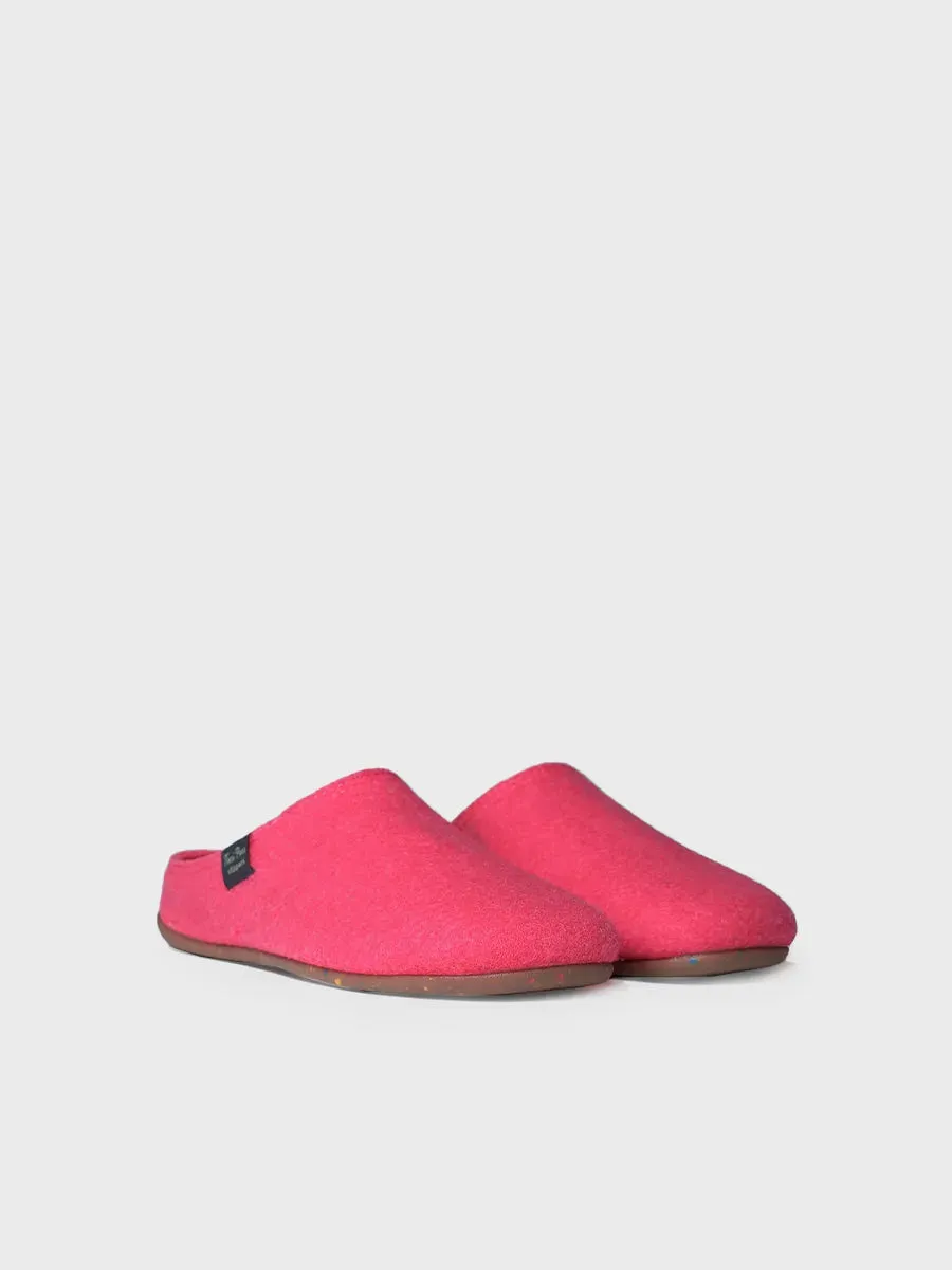 Zapatilla tipo zueco para mujer en fieltro reciclado | MONA-FR