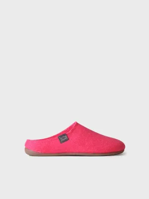 Zapatilla tipo zueco para mujer en fieltro reciclado | MONA-FR