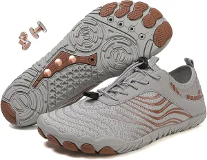 Zureto Grounding Shoes, Grounding Shoes with Copper, Hike Barefoot Footwear Waterproof Trail Running Women Mens